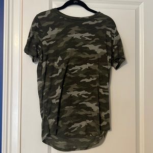 Camo t shirt from PINK. size small